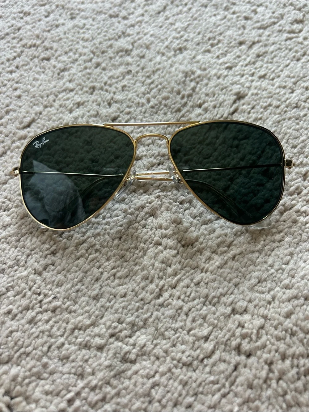 Kids Ray-Ban Gold Frame Sunglasses with Black Lenses